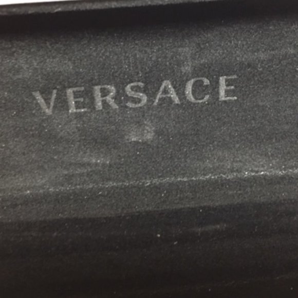 Versace Designer Eyeglass/Sunglass Case -Gold Letter Clamshell Hard Case White - Picture 7 of 7